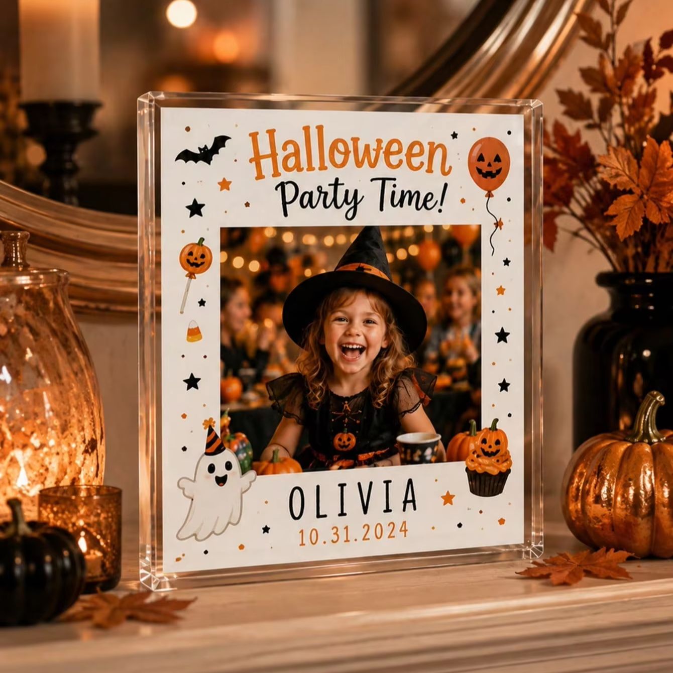 Photo Acrylic Block - Blok Foto Akrilik Halloween Kustom, Bingkai