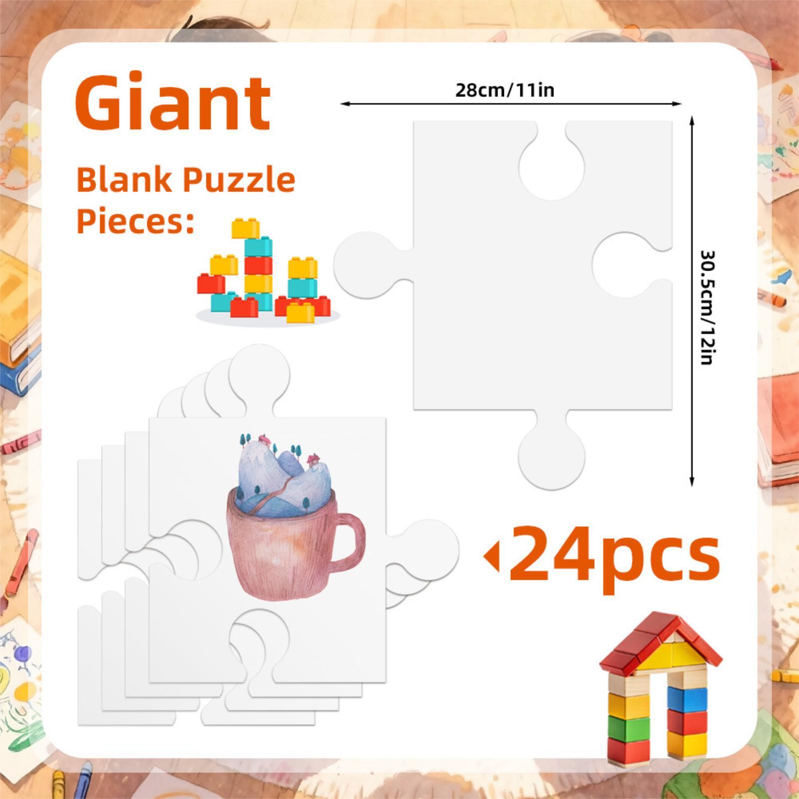 24x Papan Puzzle Kosong Kardus - Puzzle Blank White ulasan dan harga