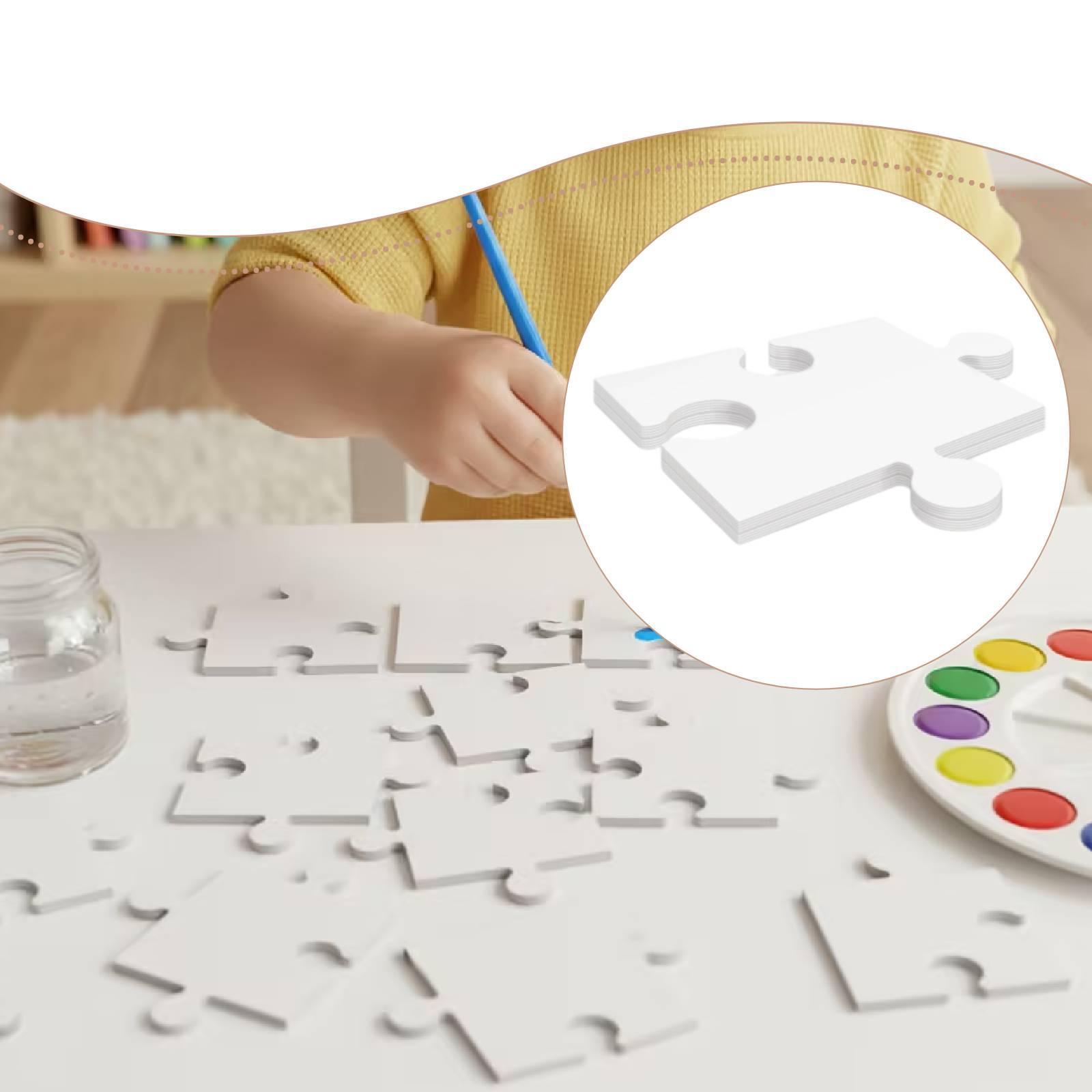 24x Papan Puzzle Kosong Kardus - Puzzle Blank White ulasan dan harga