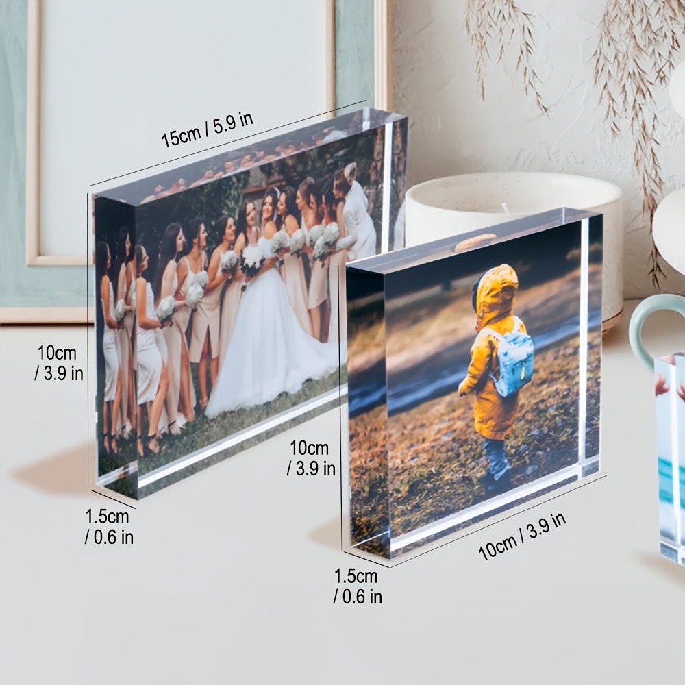 Blok Foto Akrilik 3D Personal  - Photo Acrylic Block ulasan dan harga