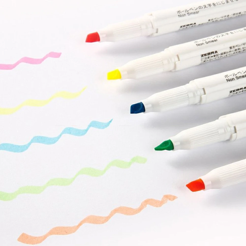 4 buah pena penanda kepala tun - Zebra Pen Mildliner ulasan dan harga