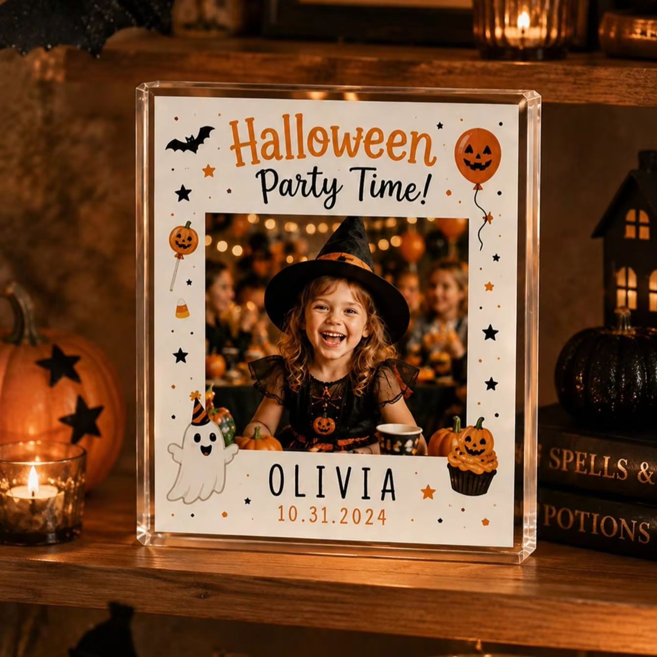Blok Foto Akrilik Halloween Ku - Photo Acrylic Block ulasan dan harga