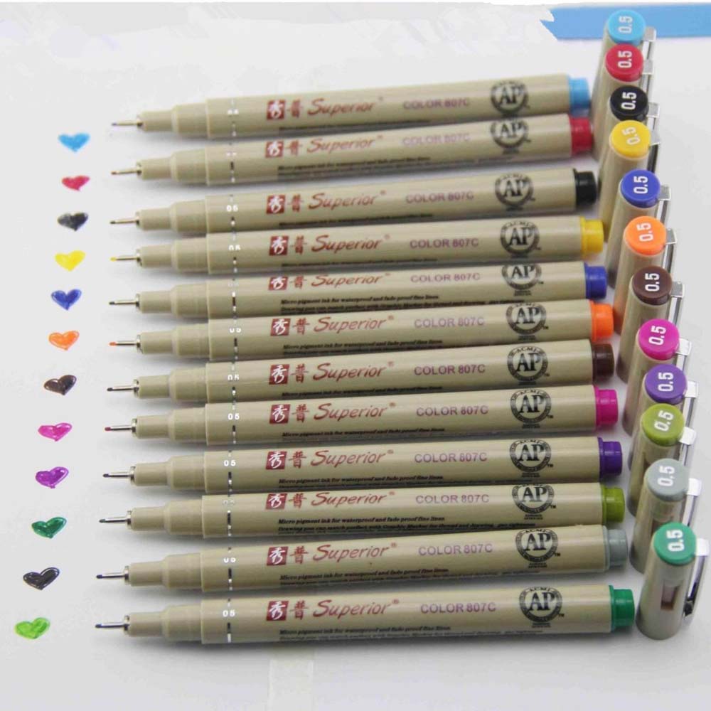 12 Warna Berpori-Point Pena Me - Copic Marker Sketch ulasan dan harga