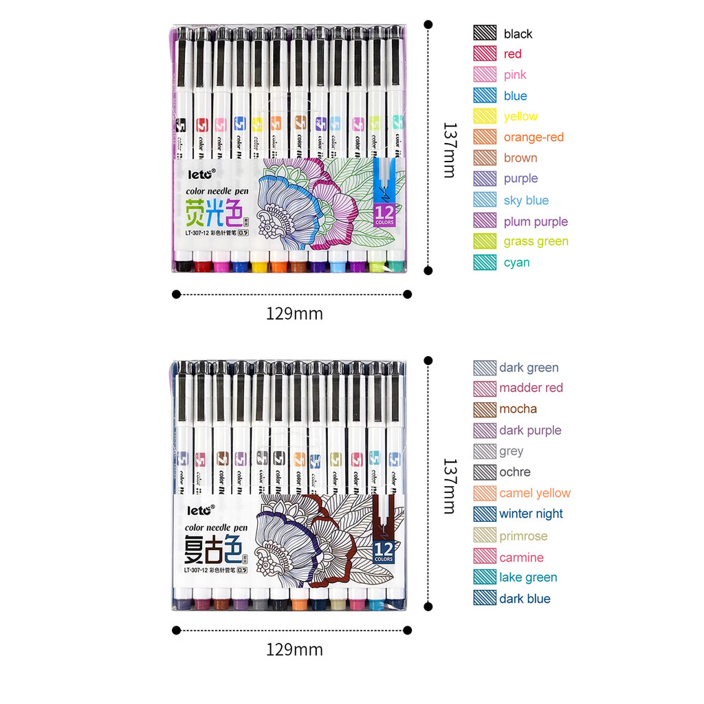 Set Pena Jarum Fine Liner 12pc - Copic Marker Sketch ulasan dan harga