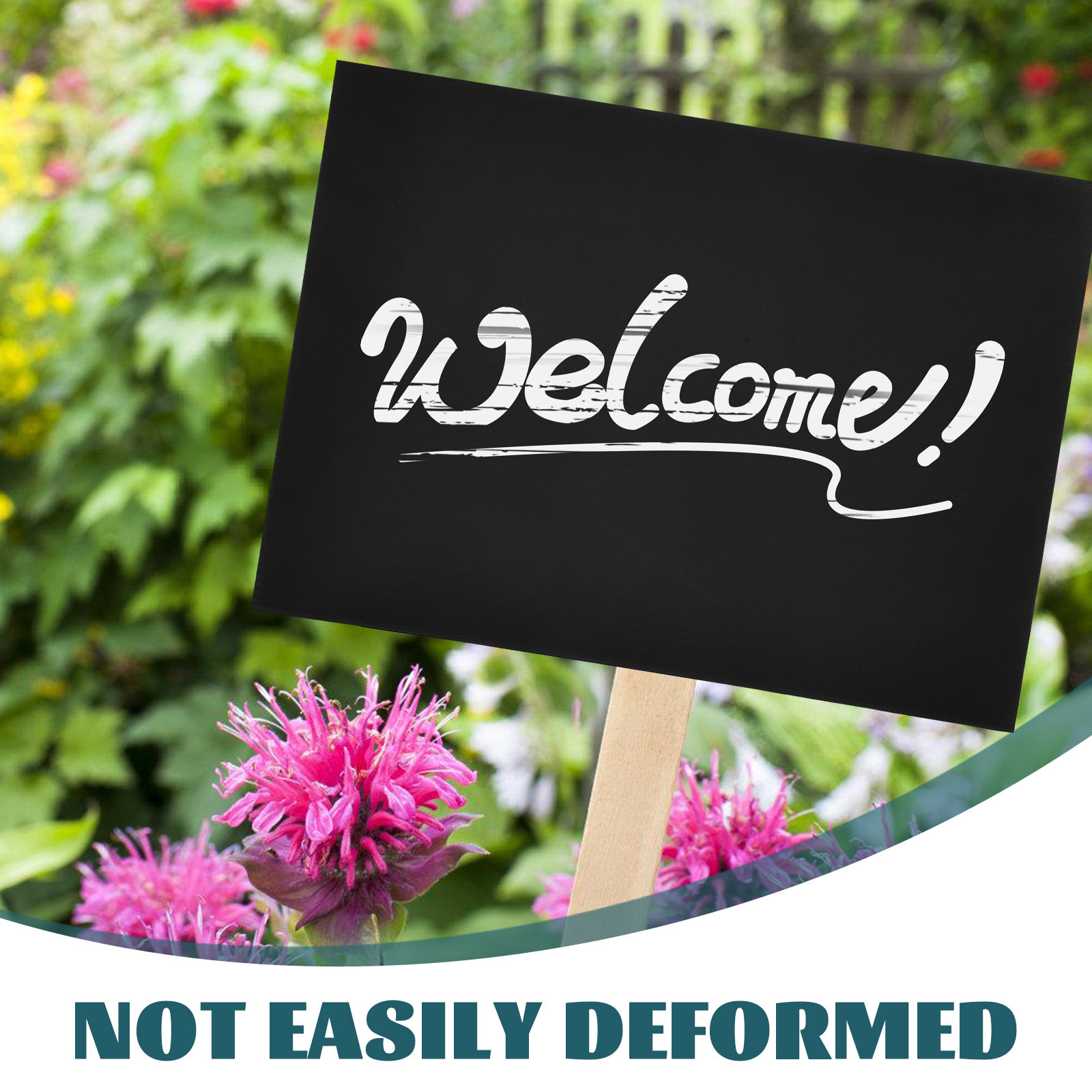 2Pcs Papan Tanda Taman Hitam R - Yard Sign Blank ulasan dan harga